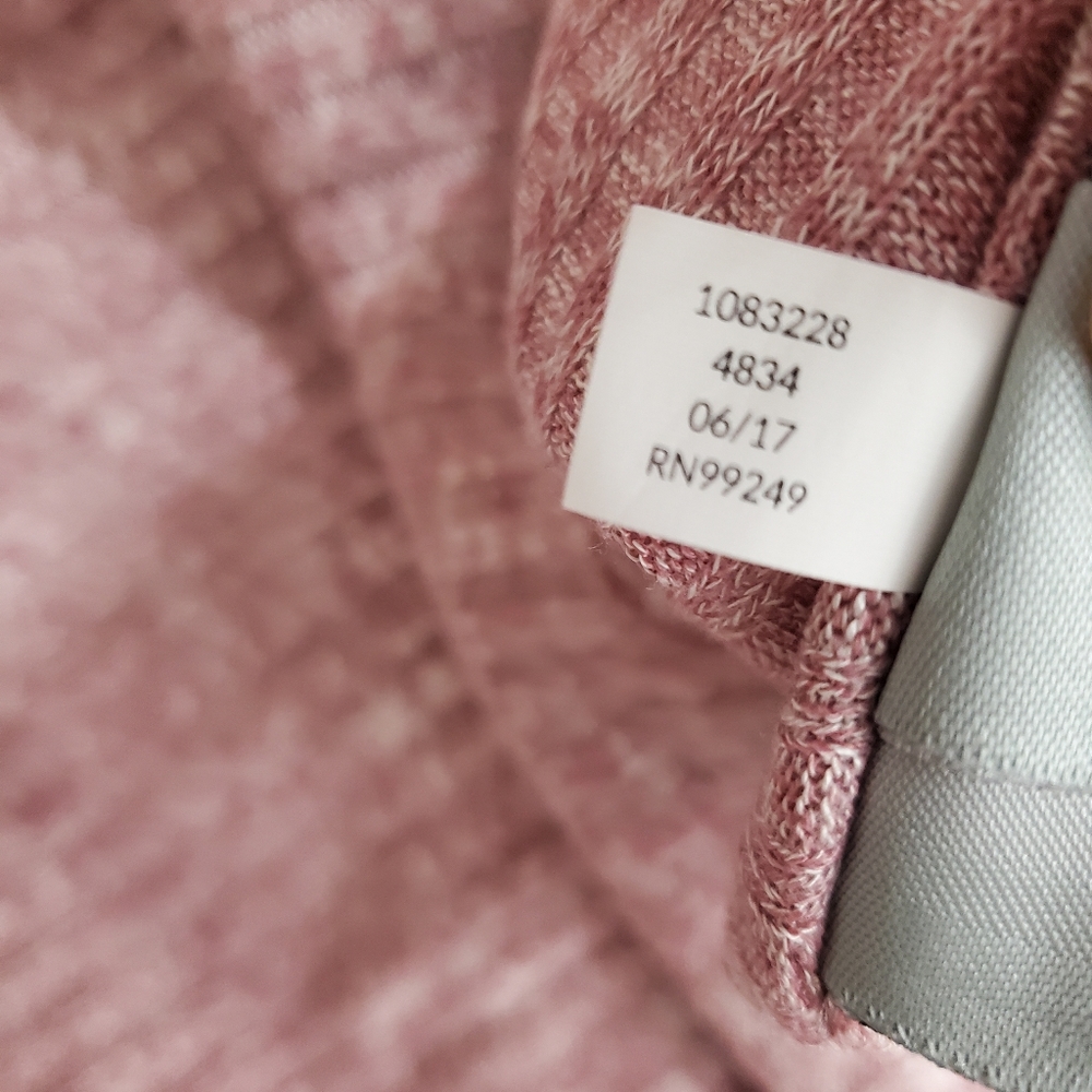 NWT Catherines Shirt Blouse Plaid Trim Ribbed Pink Mauve Size 2X 22 24 - Picture 11 of 11
